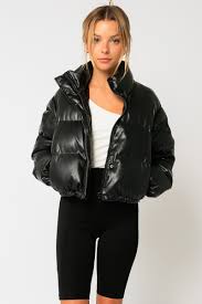 Olivaceous Vegan Puffer Jacket