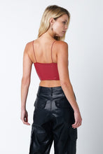Load image into Gallery viewer, VEGAN LEATHER CORSET TOP
