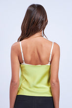 Load image into Gallery viewer, Soft Lime Satin Top

